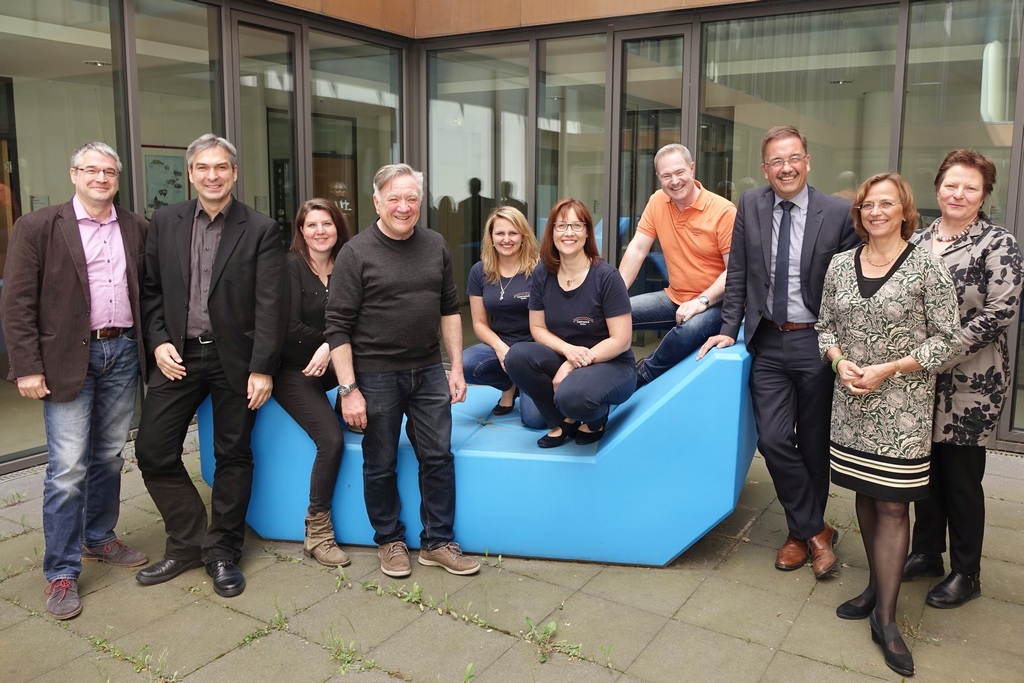 Gruppenbild nach der Pressekonferenz zum Kulturfonds Gießen-Wetzlar (Foto: Manuel Heinrich)