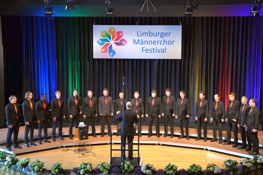 Das Cantamus-Männerensemble beim Limburger Männerchorfestival 2019 (Bild: Stephanie Fischer)