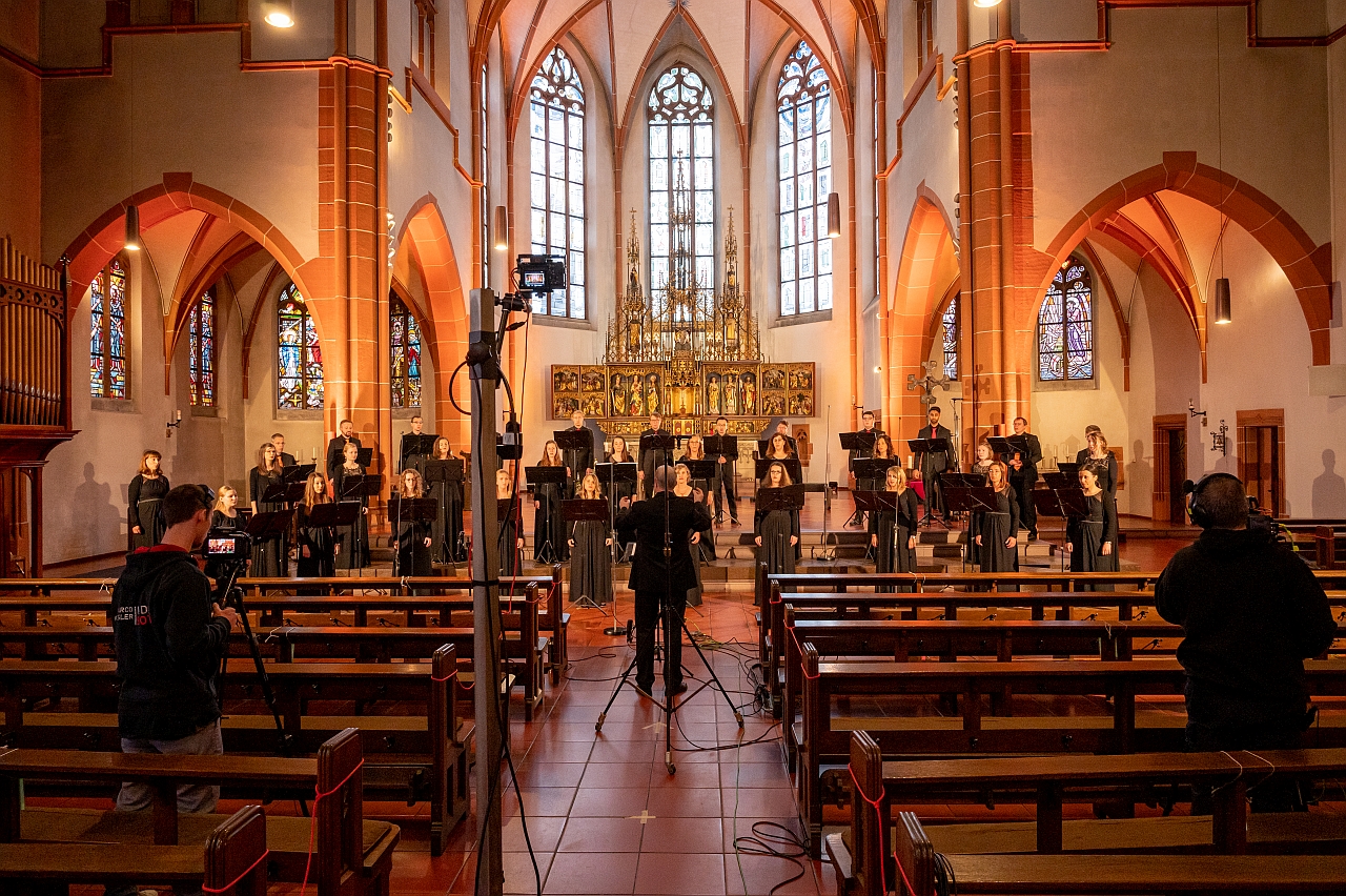 aufzeichnung des weihnachtskonzerts von cantamus Gießen, Foto: MG Pictures